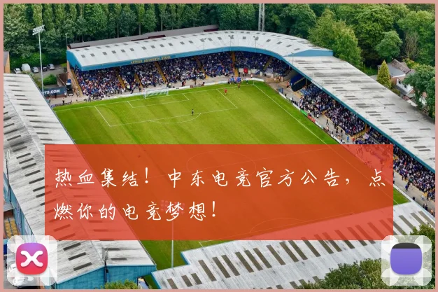 热血集结！中东电竞官方公告，点燃你的电竞梦想！